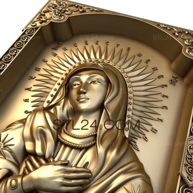 Icons (Mother of God Tenderness, IK_1453) 3D models for cnc